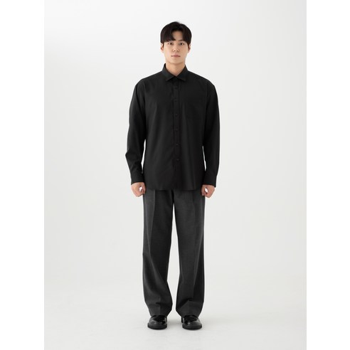 스타일과 편안함을 겸비한 캐럿 링클프리 긴팔 셔츠