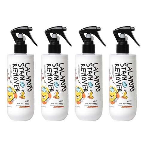 케이맘 랄라포포 유아용 얼룩제거제, 280ml, 4개