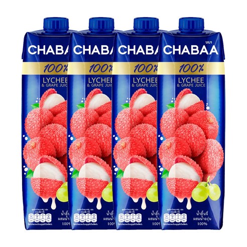 차바 리치포도주스, 1000ml, 4개
