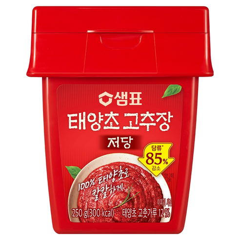 샘표 저당 태양초 고추장, 250g, 1개
