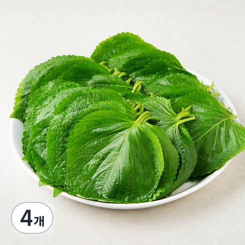 국내산 친환경 깻잎, 150g, 4개