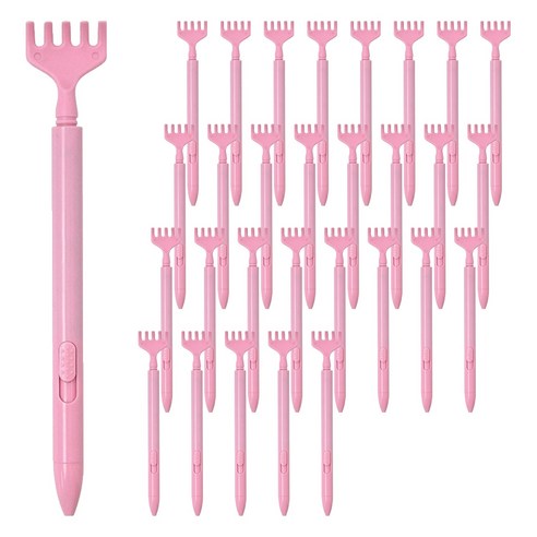 iiGEN 조선문방구 등가려울때 효자손 볼펜 0.7mm, 핑크, 30개