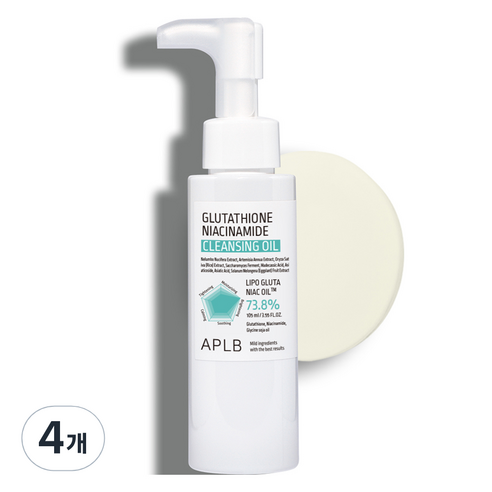 APLB 글루타치온 나이아신아마이드 클렌징 오일, 4개, 105ml