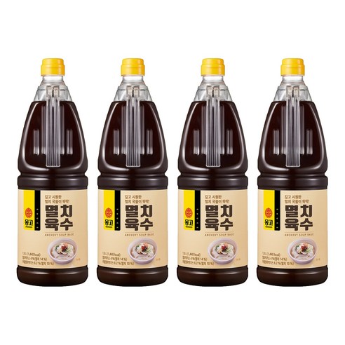 몽고식품 멸치육수, 1.8L, 4개