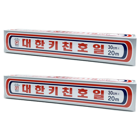 대한웰빙은박 키친호일, 20m, 2개