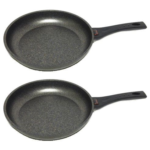 키친아트 열센서 통주물 양면마블 프라이팬, 30cm, 2개