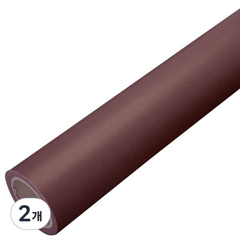 솔로몬샵 무광 양면 종이롤 포장지 50g, 자주, 2개