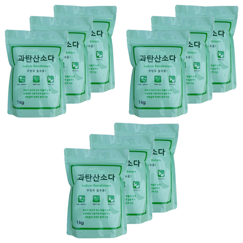 오리지널 과탄산소다 산소계표백제, 1kg, 9개