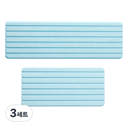 마켓감성 다용도 규조토 매트 2종 세트, 스카이, 3세트