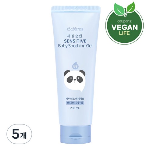 베비언스 세상순한 센서티브 베이비 수딩젤, 200ml, 5개