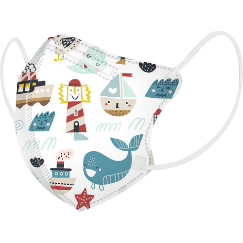 러블리앙즈 4겹 입체 프리미엄 3D 새부리형 마스크 유아용 소형, 10개입, 3개, F3체리