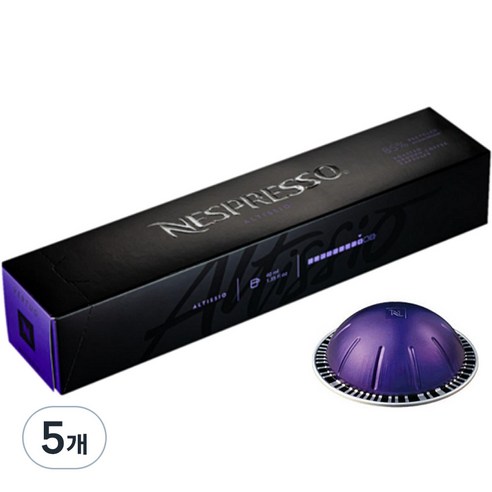네스프레소 버츄오 알티시오 캡슐커피, 7g, 10개입, 5개