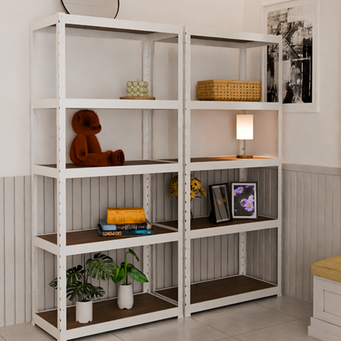 슈랙 철재 선반으로 좁은 공간을 효율적으로, 삶의 여유를 더하세요.