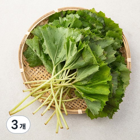 국내산 머위잎, 200g, 3개