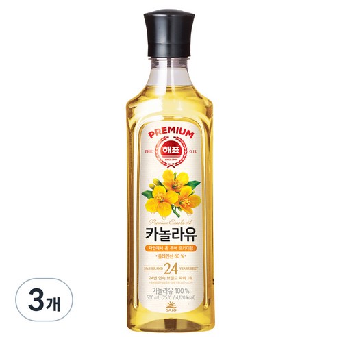 해표 카놀라유, 900ml, 5개