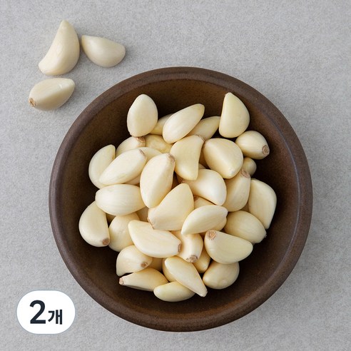국내산 친환경 깐마늘, 200g, 2개