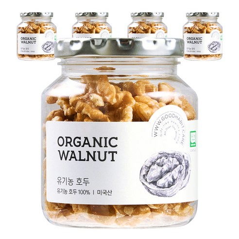 착한습관 유기농 호두, 120g, 5개