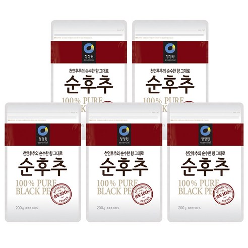 청정원 순후추, 200g, 5개