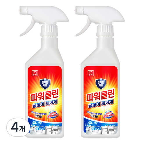 생활공식 파워클린 곰팡이 제거제, 4개, 500ml