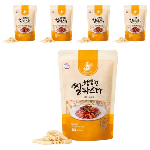 자연미담 행복한 쌀파스타, 280g, 5개