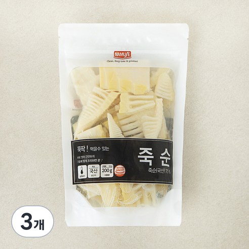 나무새 뚝딱죽순, 200g, 3개