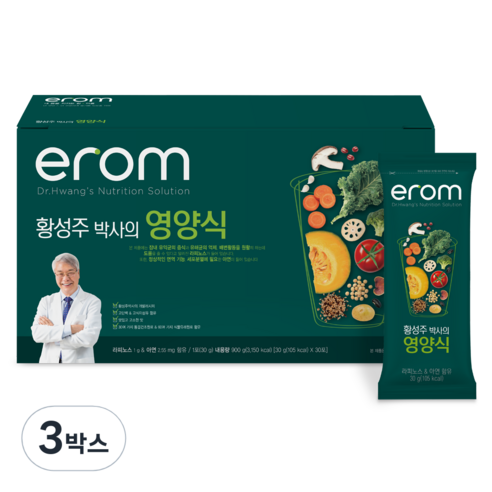 이롬 황성주박사의 영양식 30포, 900g, 3개