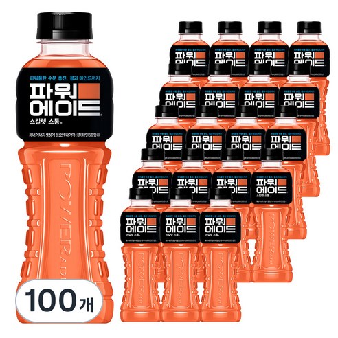파워에이드 스칼렛스톰, 600ml, 100개