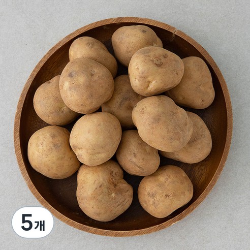 친환경 감자, 1kg, 5개