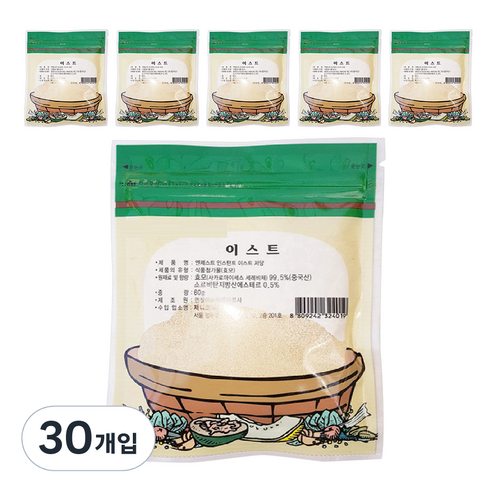 청은 이스트, 60g, 30개입