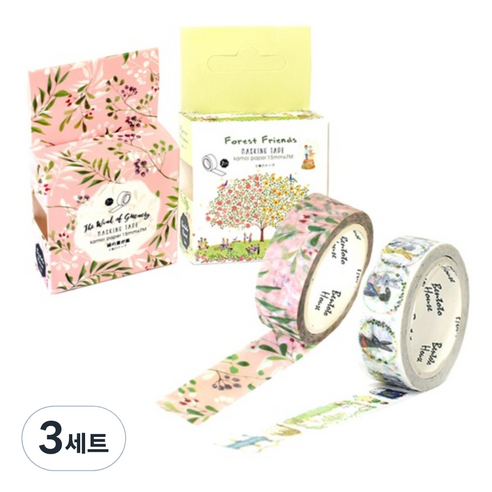 라이프포인트 마스킹 테이프 세트, S1012, S1022, 3세트