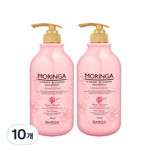 바론 모링가 체리블라썸 샴푸, 500g, 10개