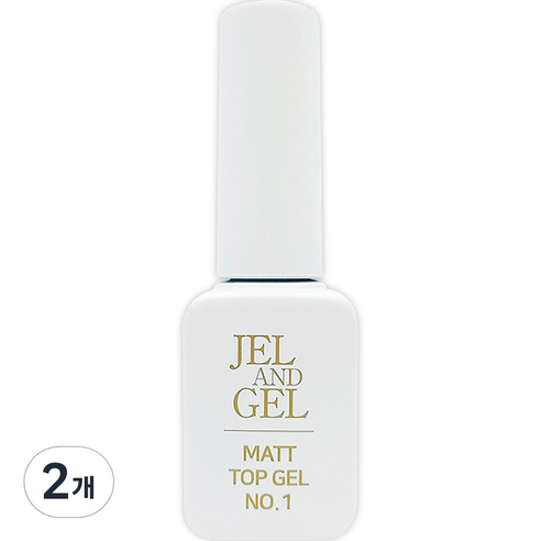 메이브라운 젤앤젤 매트 탑 젤 평면아트 9g, 투명, 2개