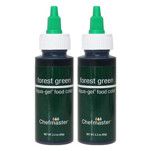 셰프마스터 리쿠아젤 식용색소 포레스트그린, 65g, 2개
