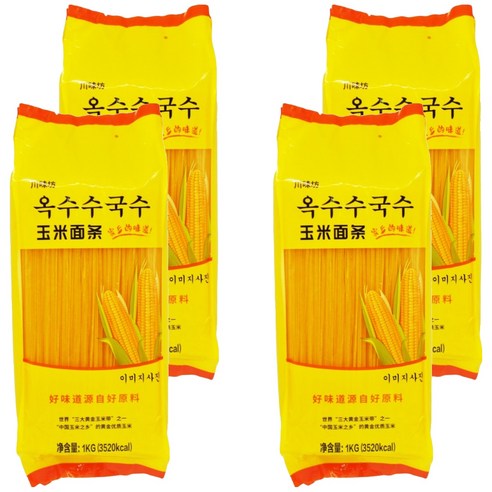 천미방 이명기 옥수수 국수, 1kg, 4개
