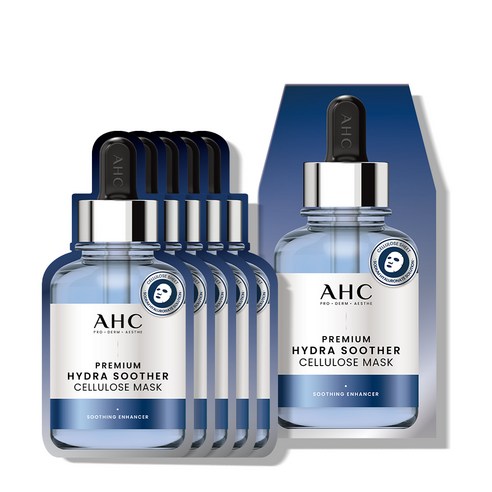 AHC 프리미엄 하이드라 수더 셀룰로오스 마스크(5개) + 자음생 아이크림 샘플 60ml 증정, 1개입, 5개