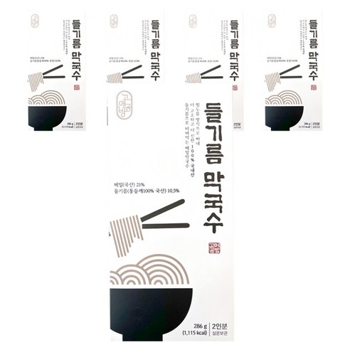 고메공방 들기름 막국수, 286g, 5개