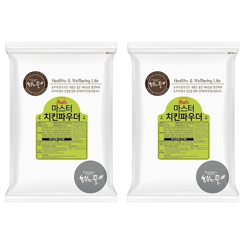 농부의뜰 마스터 치킨파우더 조미료, 1kg, 2개