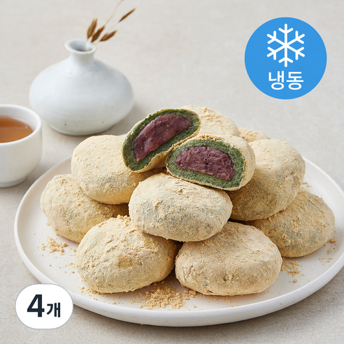 착한떡 콩쑥개떡 (냉동), 60g, 4개, 10개입