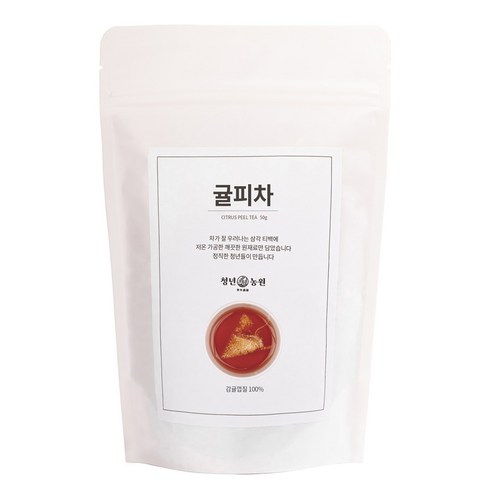 청년농원 귤피차 삼각티백 1g 50입 1개 청년농원 귤피차 삼각티백 1g 50입 1개