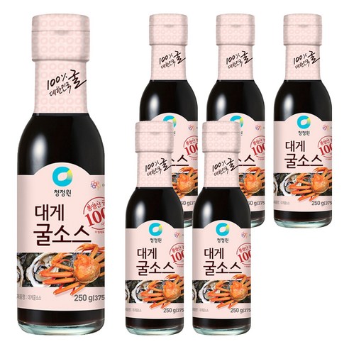 청정원 대게 굴소스, 250g, 6개