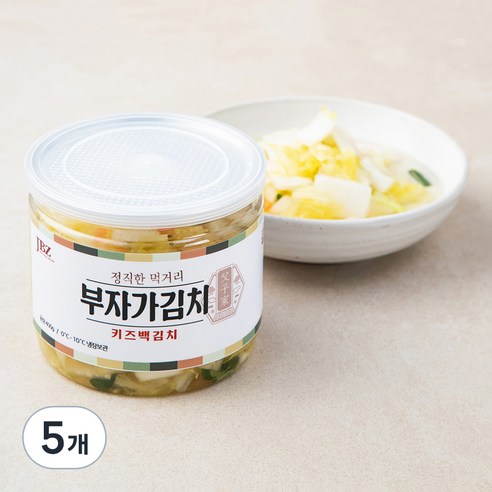 부자가김치 키즈 백김치, 400g, 5개