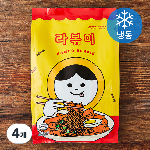 남도분식 라볶이 밀키트 (냉동), 606g, 4개