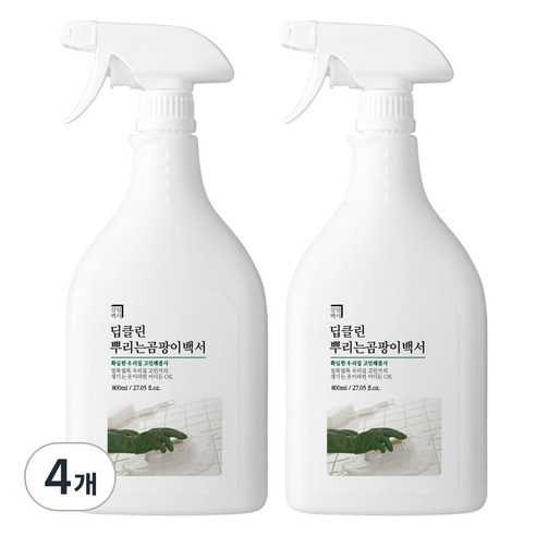 살림백서 딥클린 뿌리는 곰팡이 제거제, 4개, 800ml