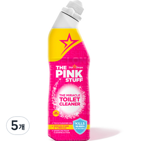 핑크스터프 변기전용 미라클 토일렛 클리너, 750ml, 5개