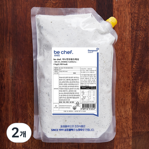 비셰프 어니언크림 드레싱, 2kg, 2개
