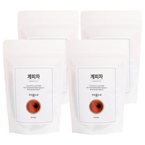 청년농원 저온가공 계피차 삼각티백, 1g, 50개입, 4개