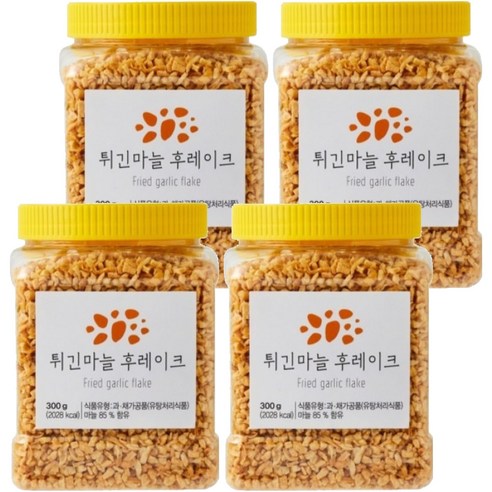 튀긴마늘 후레이크, 300g, 4개