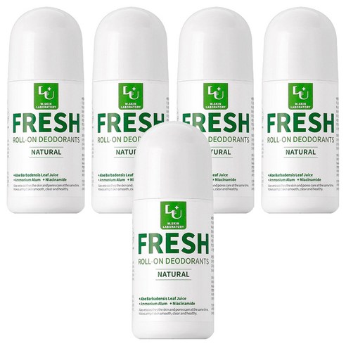 더블유피부연구소 프레쉬 롤 온 데오드란트, 30ml, 5개