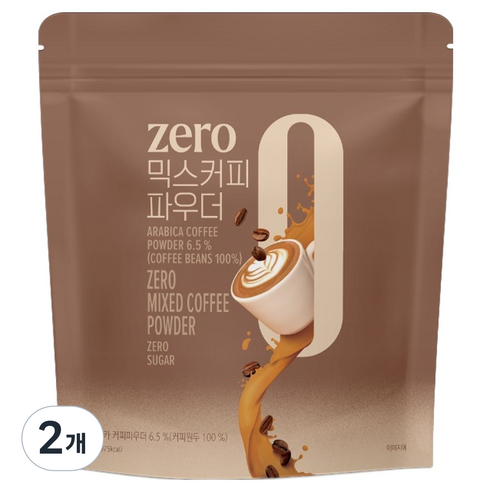 네이쳐티 zero 믹스커피 파우더, 500g, 2개, 1개입
