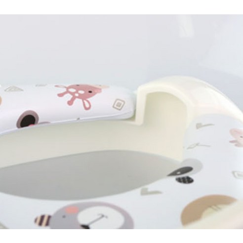 아이들의 안전한 변기 사용을 돕는 아가드 유아 변기커버 손잡이형